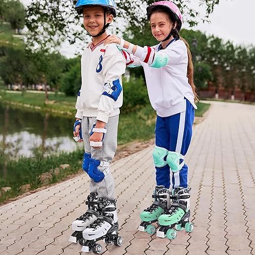 Miniatura 6 de Kuxuan Skates Patines ajustables en línea y patines para niños, niñas y mujeres