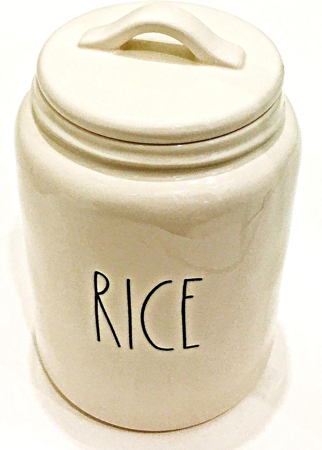 Rae Dunn Magenta Large Ceramic Canister |Inscribed: RICE