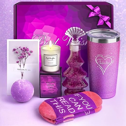 Birthday Gifts for Women, Relaxing Spa Gift Basket Set, Gifts for Women, Mom, Her, Wife, Grandma, Christmas Gifts for Women, Womens Gifts for Christmas, Stocking Stuffers for Women Adults