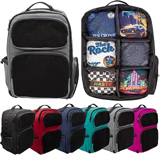 Cornhole Backpack for 8 Sets of Bags | Heavy Duty with Padding on All Sides and Padded Straps- Fits up to 32 Cornhole Bags Grey