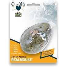 Our Pets Play-N-Squeak Jitter Mouse Interactive Cat Toy
