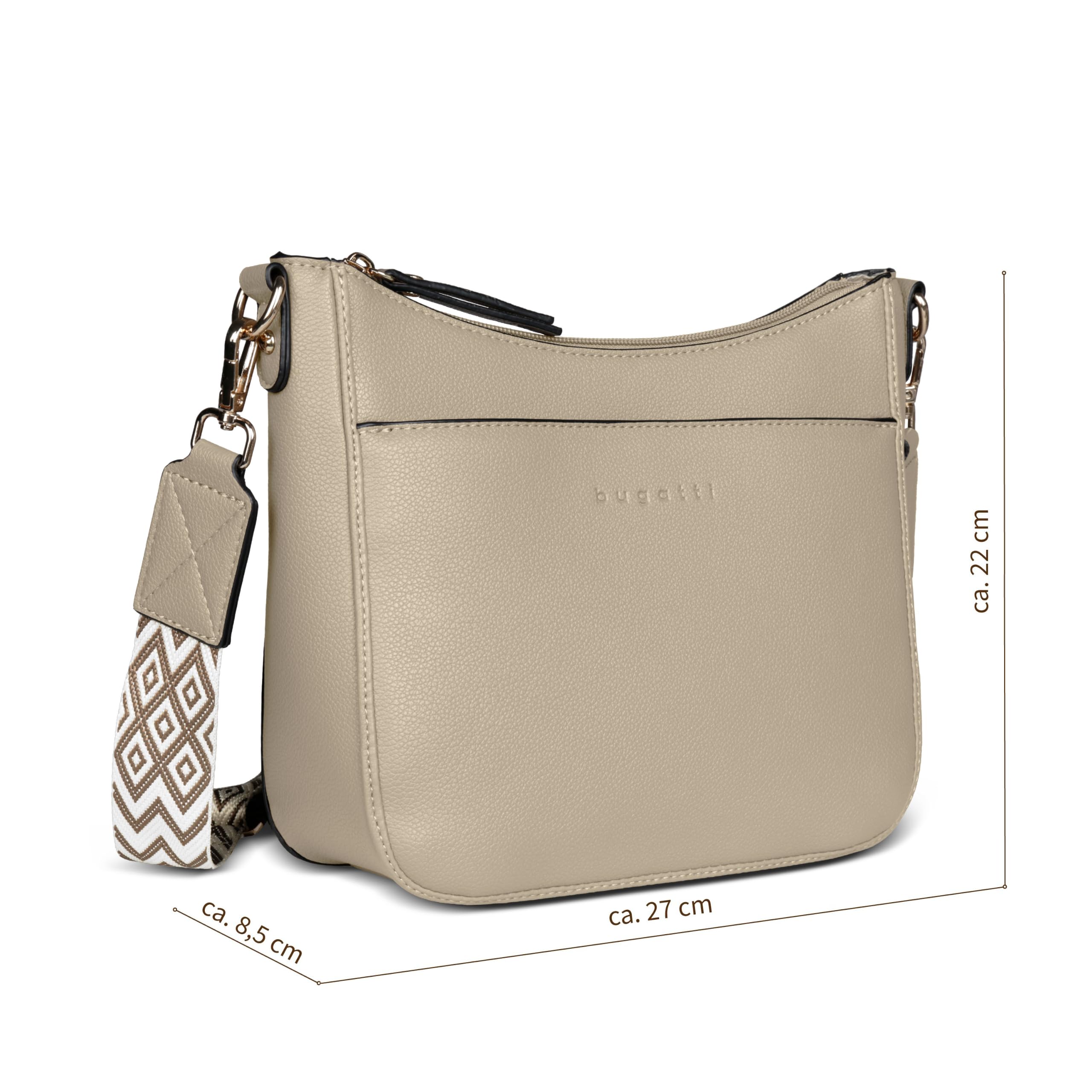 bugatti Mare 3.0 – Piccola borsa a tracolla da donna in ecopelle, elegante e maneggevole