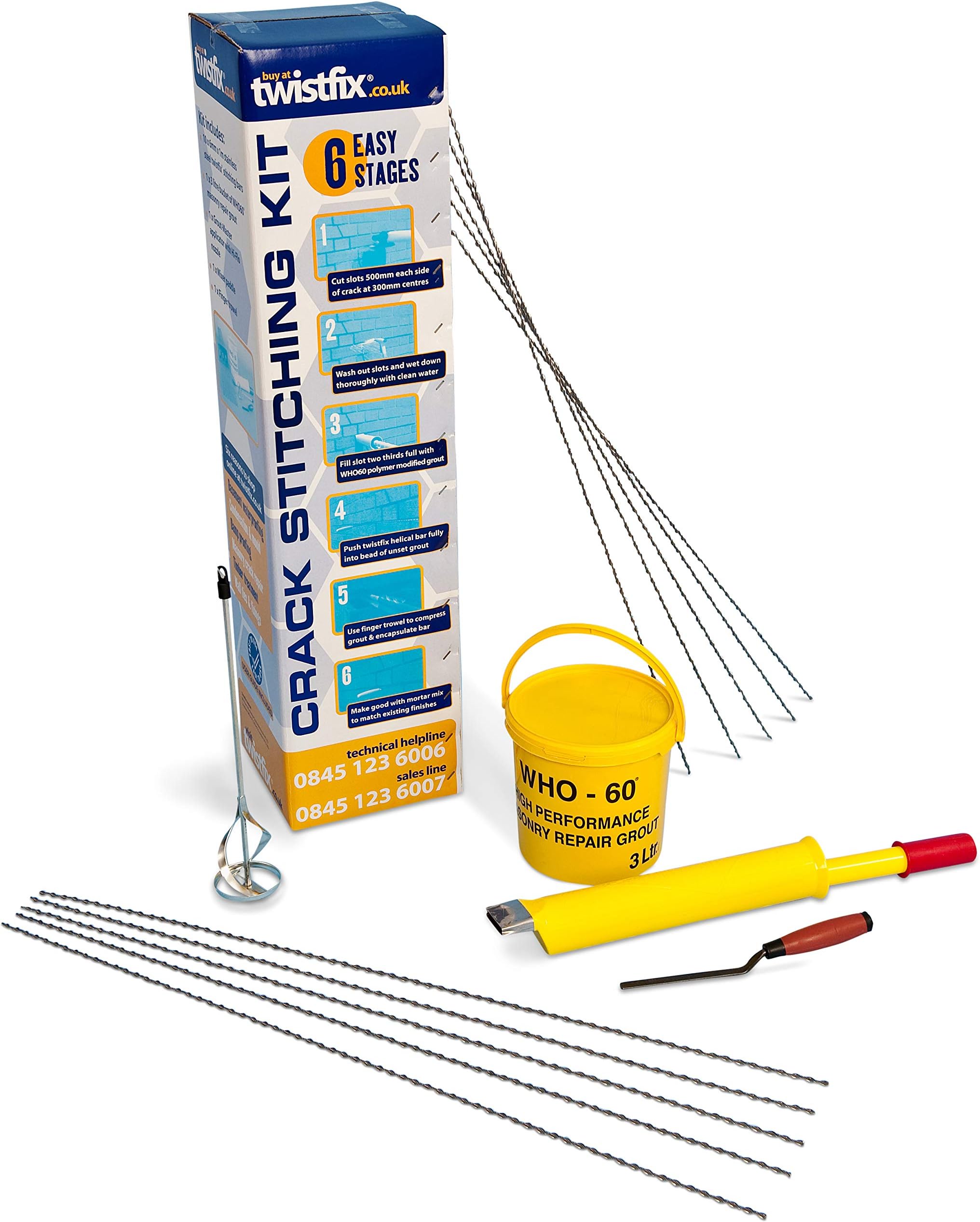 TWISTFIX 6MM HELICAL Masonry Crack Repair KIT