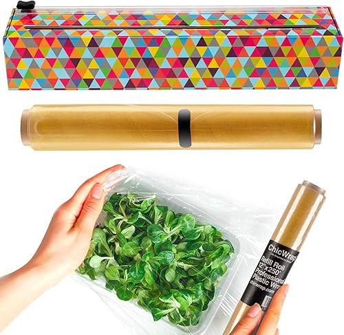 Miniatura 8 de Dispensador de envoltura de plástico triangular Chicwrap Herramientas de cocinero