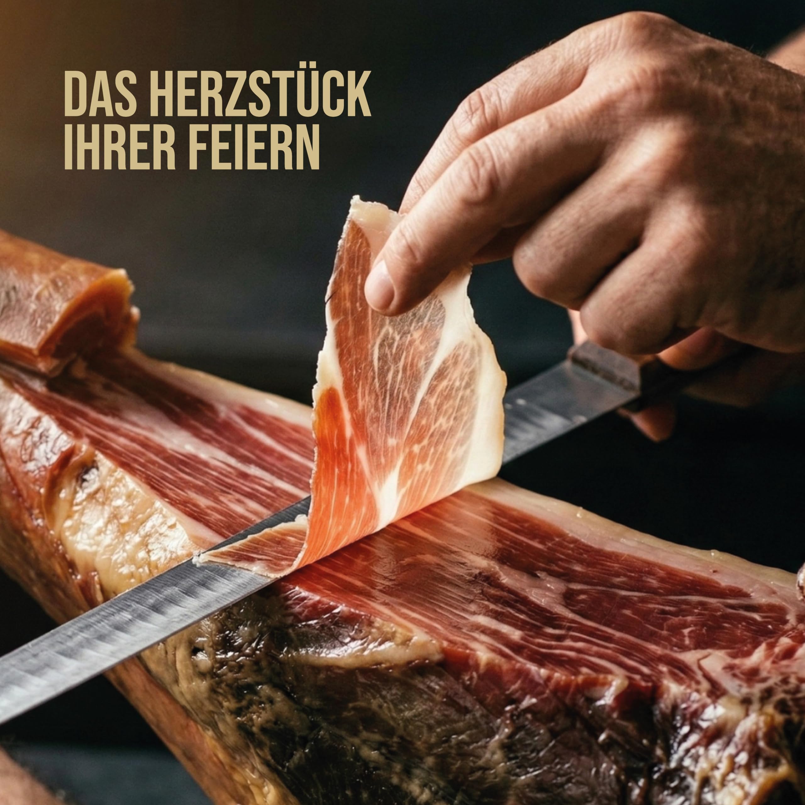 Montevalle Serrano Schinken Gran Reserva | Ganze Keule mit Knochen (7-8 kg) | Über 20 Monate traditionell gereift | Authentischer spanischer Schinken in Premium-Qualität