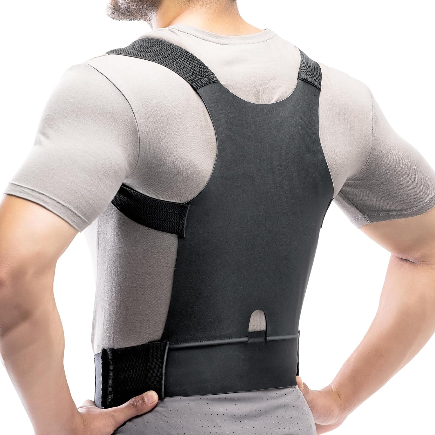 Frido Posture Corrector for Men & Women | Slim, Lightweight Back Brace for Shoulder & Back Support | Invisible Design, Breathable & Adjustable | For Everyday Office & Home Use (Small) - Image 1