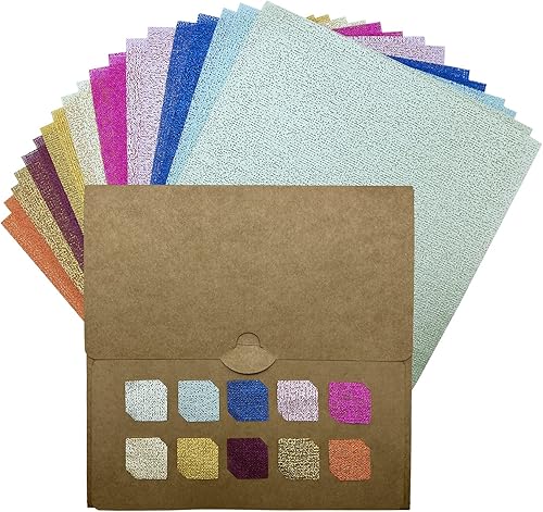 Miniatura 8 de Tex Papel  Kit de 20 hojas de papel Decortela de 3.53 ozm + 1 carpeta de papel kraft de 14.82 ozm  Lienzo, artes y manualidades, suministros de