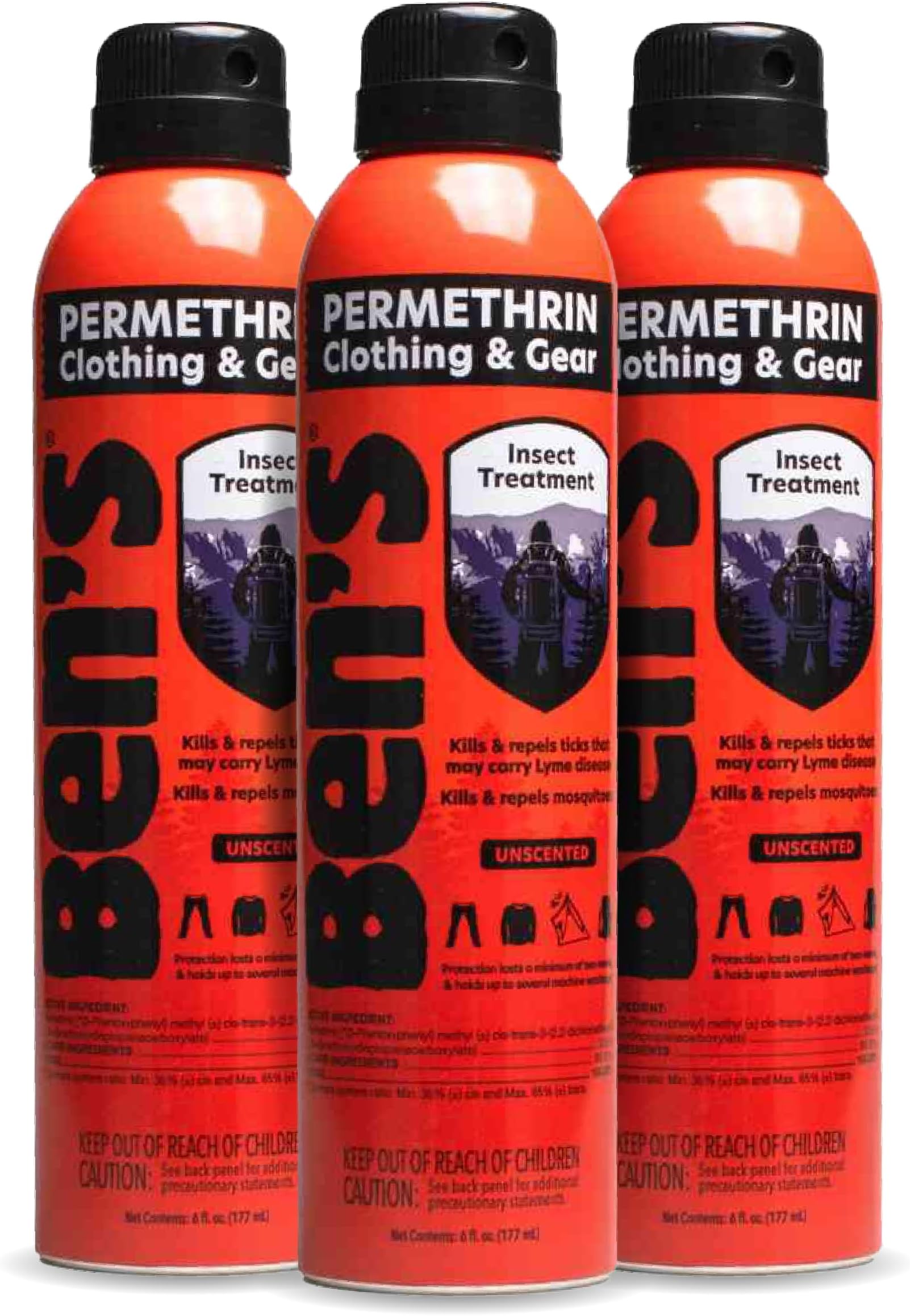 Ben's Clothing & Gear Treatment, Permethrin, 6 oz, 3 Pack