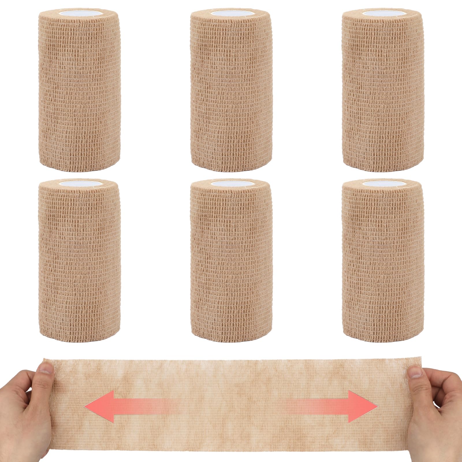 Self Adhesive Bandage Wrap 4 in, Elastic Vet Wrap, Athletic Sports Wraps — Amazon image 8