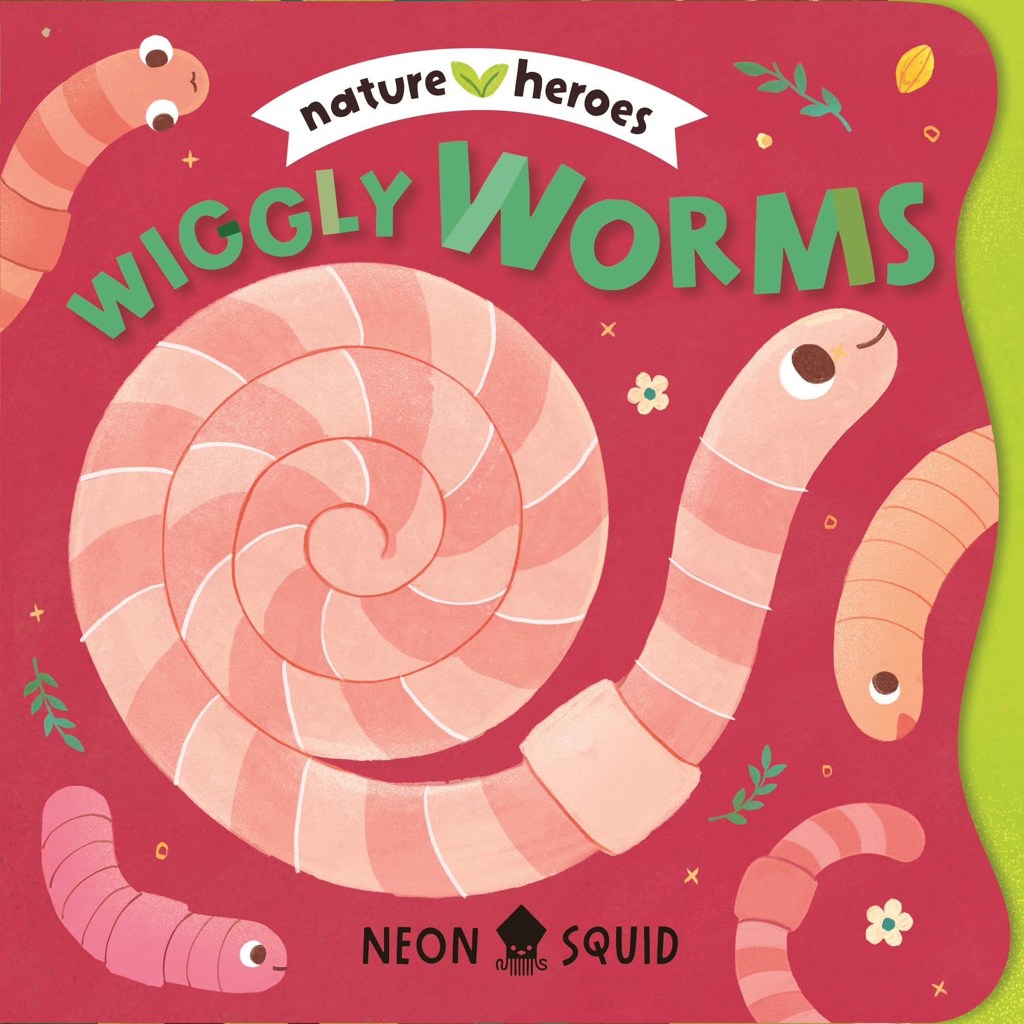 Neon Squid Wiggly Worms Rhyming Board Book