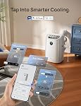 DREO portatif Air Conditionneurs, 14000 BTU ASHRAE (10,000 BTU DOE) Intelligent AC Unité pour chambre avec refroidissement sans drainage, APP/Voix/Remote, Ventilateur & Déshumidificateur, debout silencieux AC pour la chambre, AC516S neuf