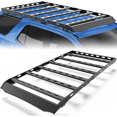 Roof Rack for 2010-2024 Toyota 4Runner 5th Gen 4-Door, Full Platform Roof Rack, Heavy Duty Steel Overland Roof Rack, Drill-On Installation, 800 LB Capacity