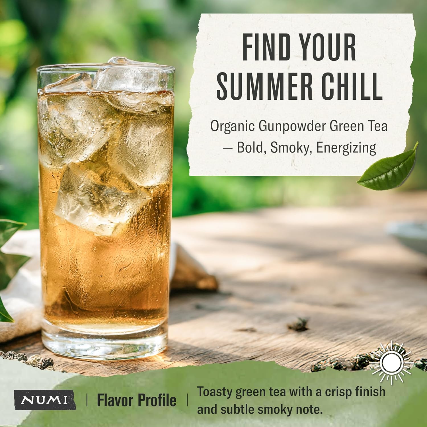 Numi Gunpowder Loose Leaf Green Tea - Organic Tea Leaves - 16 Ounces - Brews 200 Cups - Medium Caffeine Green Tea