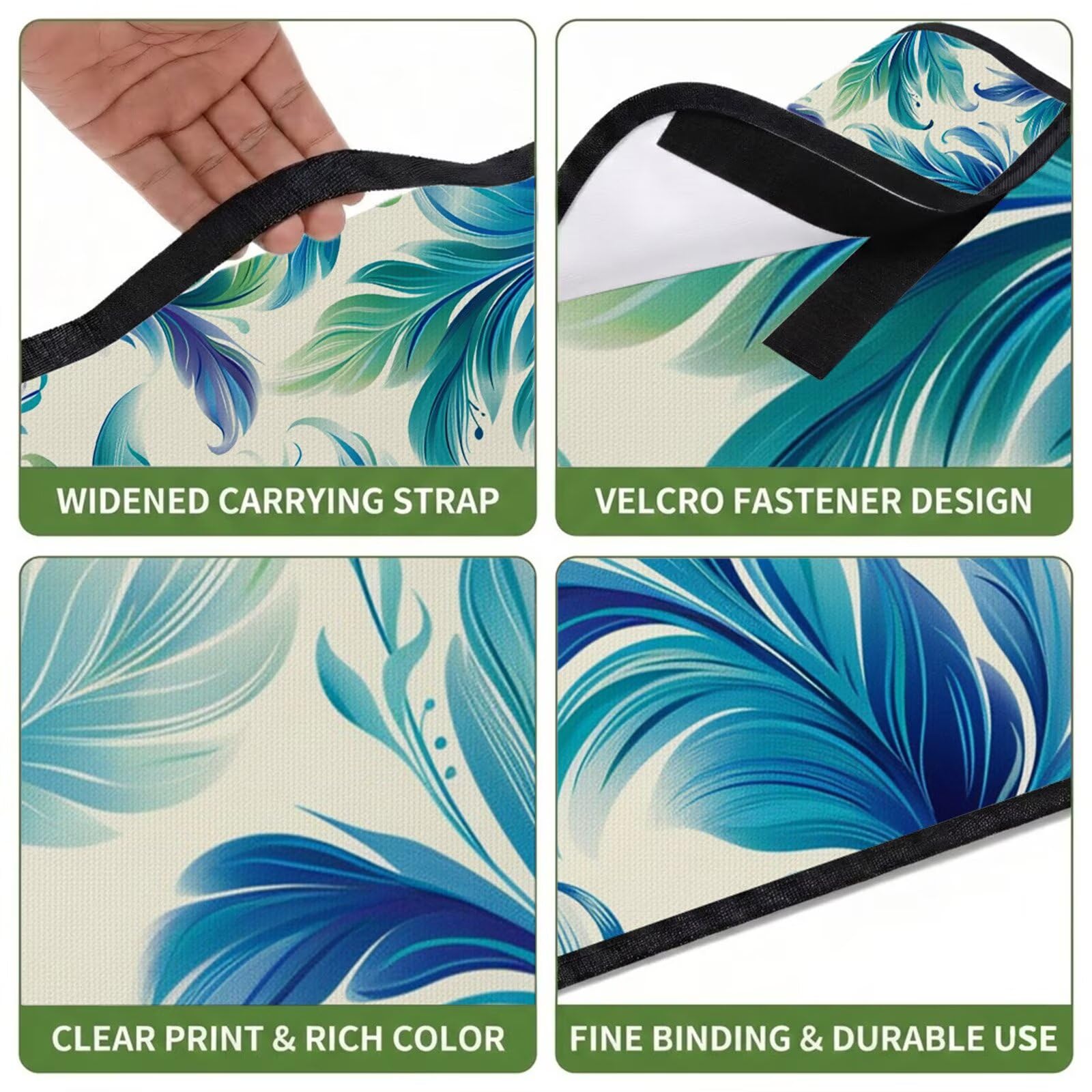 Couverture Pique Nique Grande 200x300cm,Outdoor Couverture Imperméable,Pliable Tapis de Plage Dos en PVC Anti-Sable,Picnic Blanket pour Camping Accessoires,Jardin,Parc - Mignonnes,Plantes UZ-46