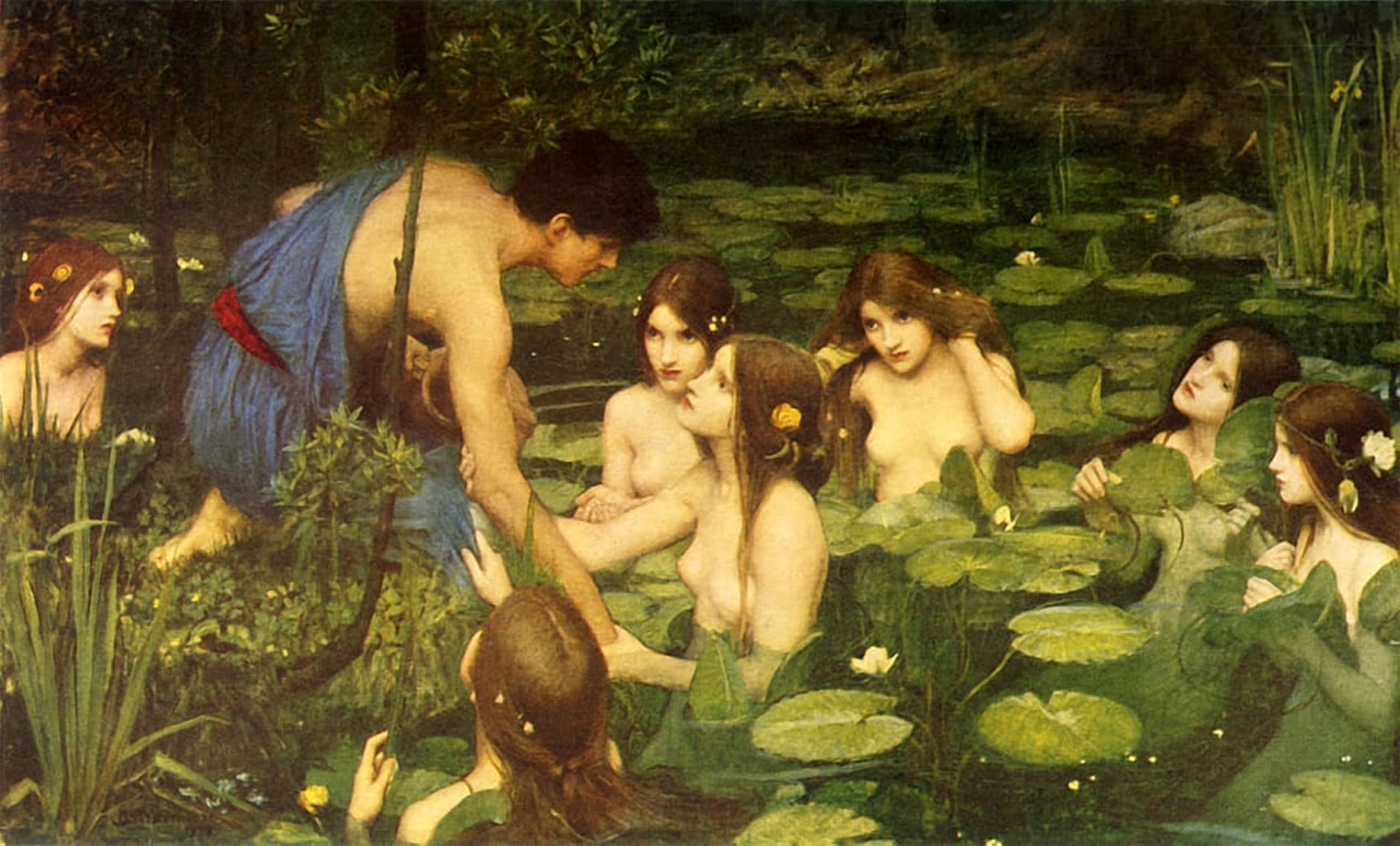 ARTXLXXBN Famous Painting Canvas Artwork Graffiti Print Vanity by John William Waterhouse Portrait Canvas Image for Home Decor 60x90cm