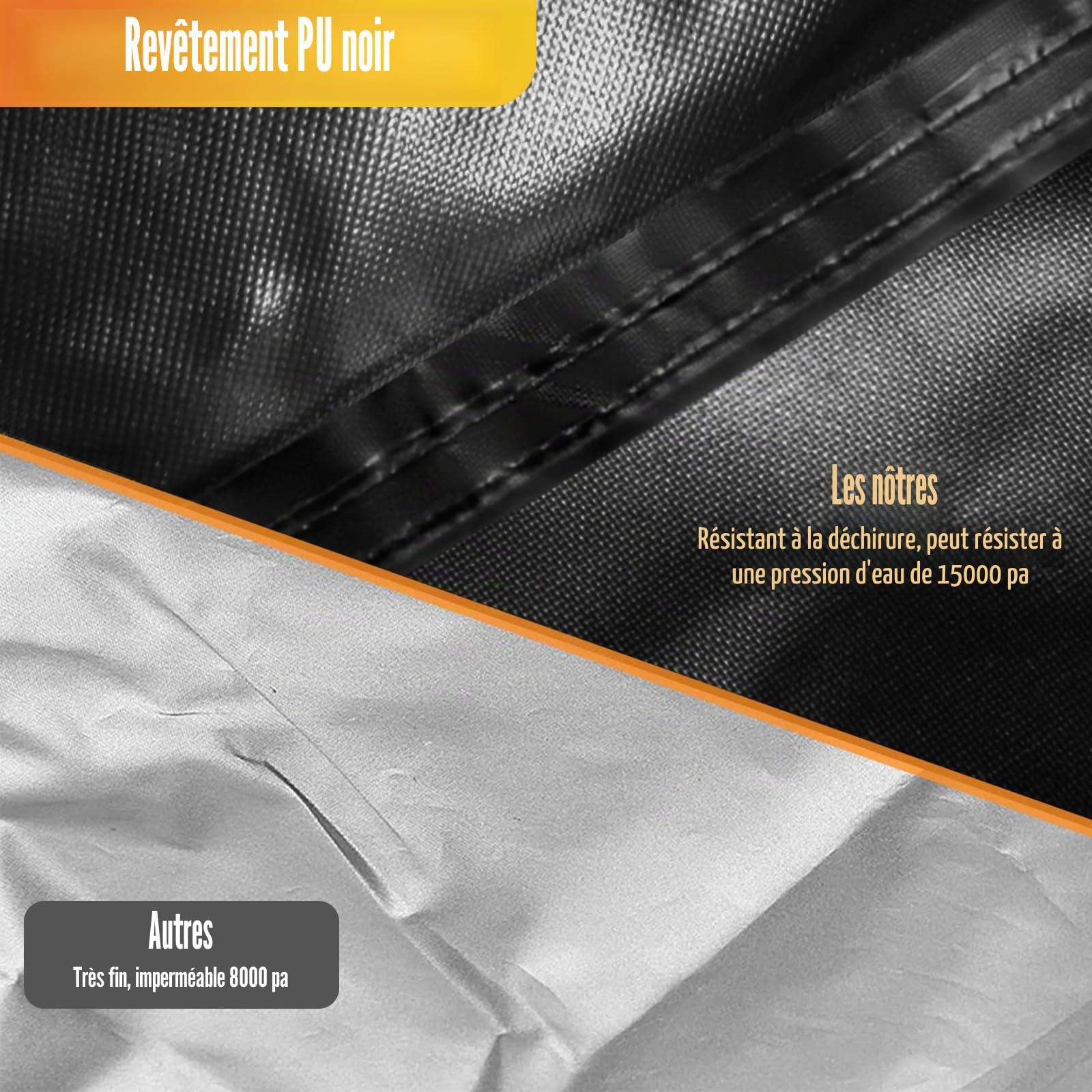 Kovshuiwe Housse de protection pour meubles de jardin, 220 x 100 x 74 cm, imperméable, résistante aux UV, 420D, Heavy Duty coupe-vent, bâche de protection, pour l'extérieur