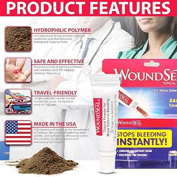 WoundSeal Powder 4 Each (Pack of 5)