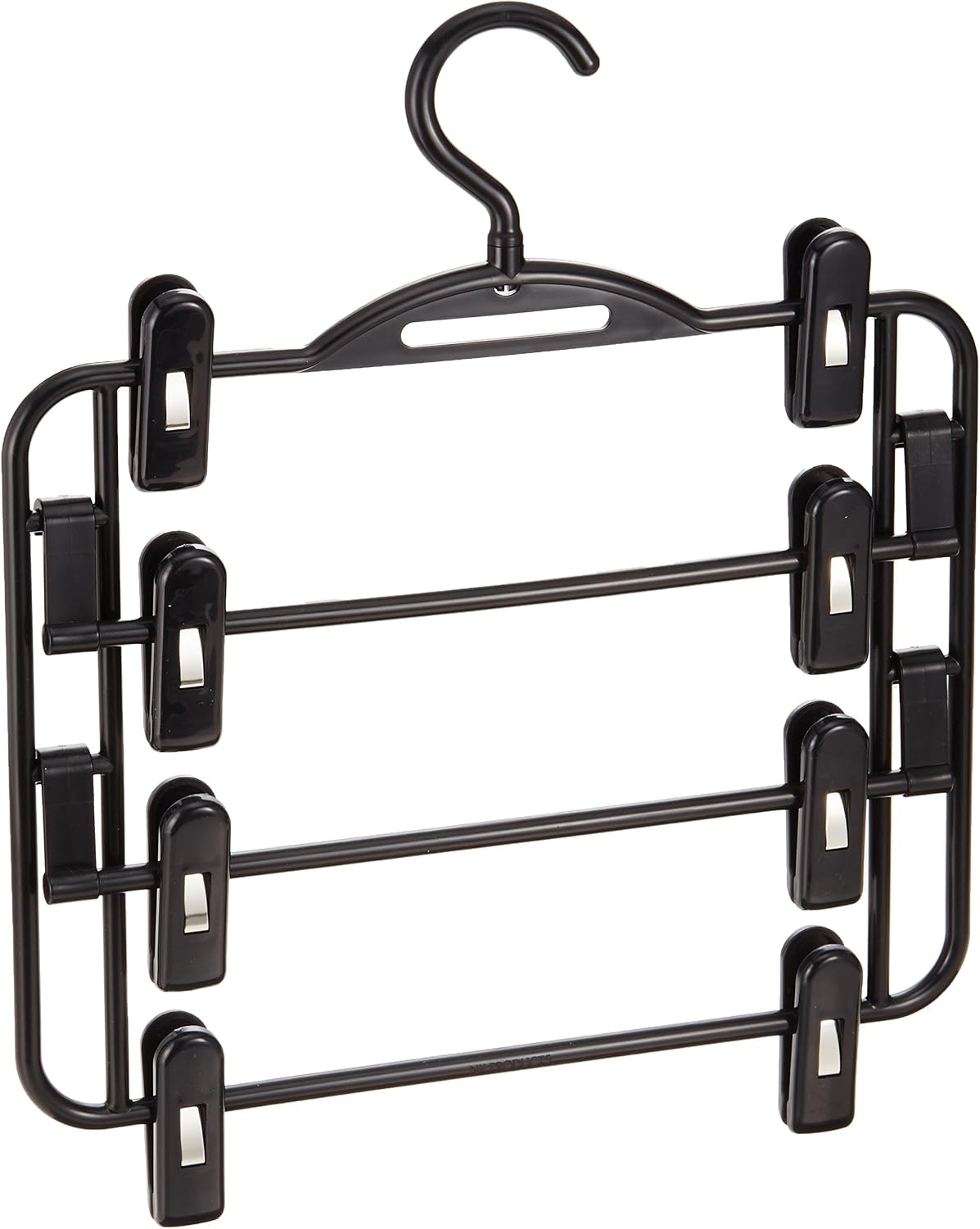 NK 764 Clothes Hanger, Made in Japan, Store Skirts Together with 4 Pieces, Black