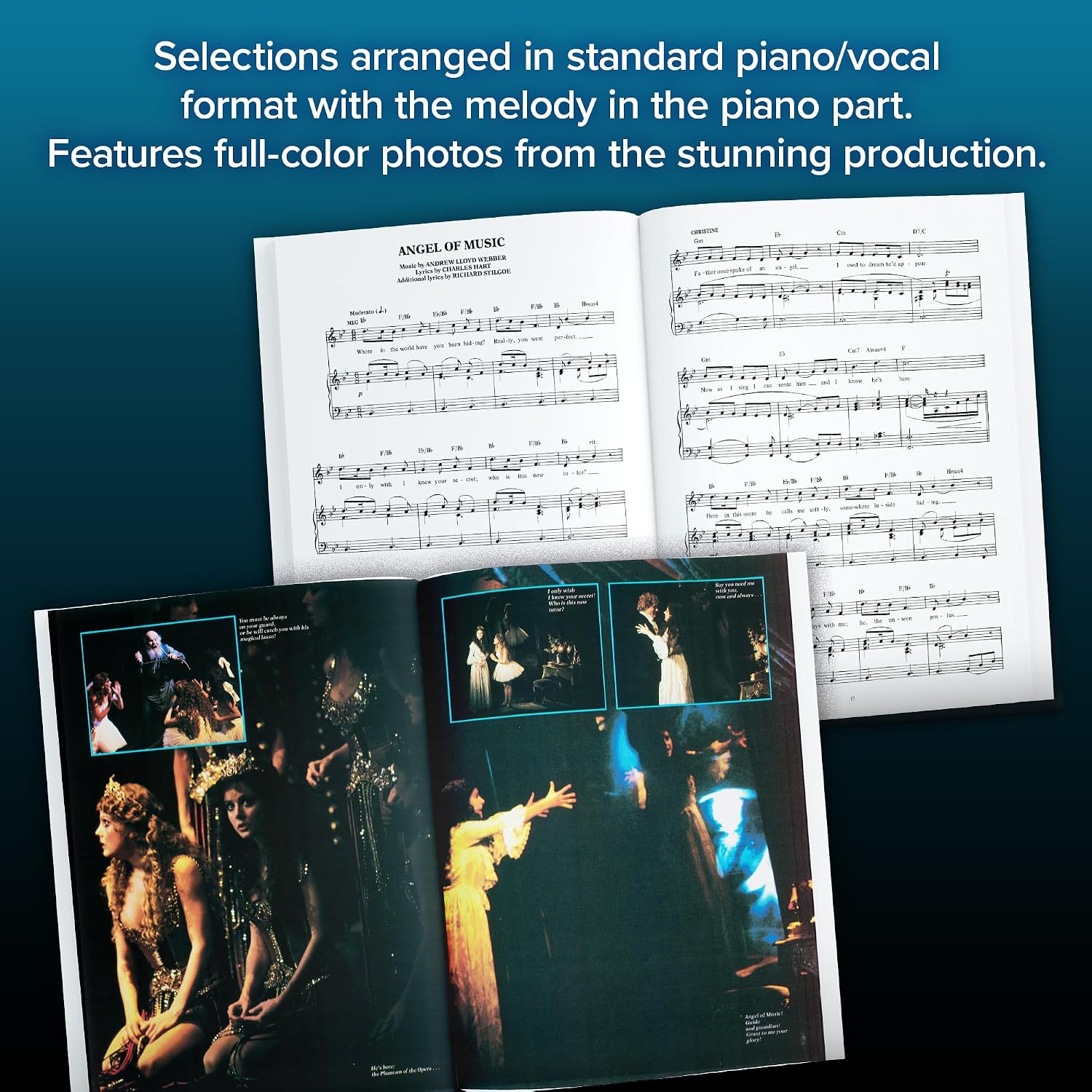 The Phantom of the Opera Songbook | Piano/Vocal/Guitar Selections for Intermediate Players | 9 Broadway Musical Hits | Souvenir Edition Sheet Music for Performers and Theater Fans