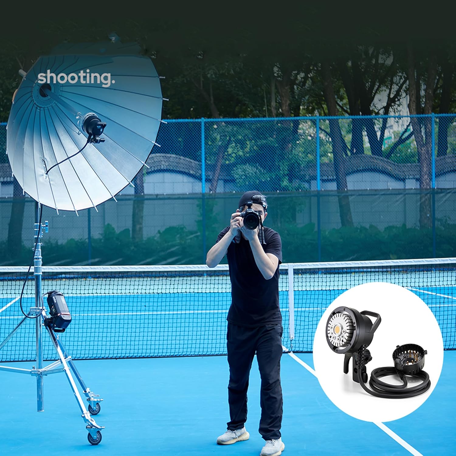 Godox AD-H600P 600W Flash Head Protable Off-Camera Light Lamp for Godox Witstro AD600 pro AD600Pro II AD600BM II (Bowens Mount)