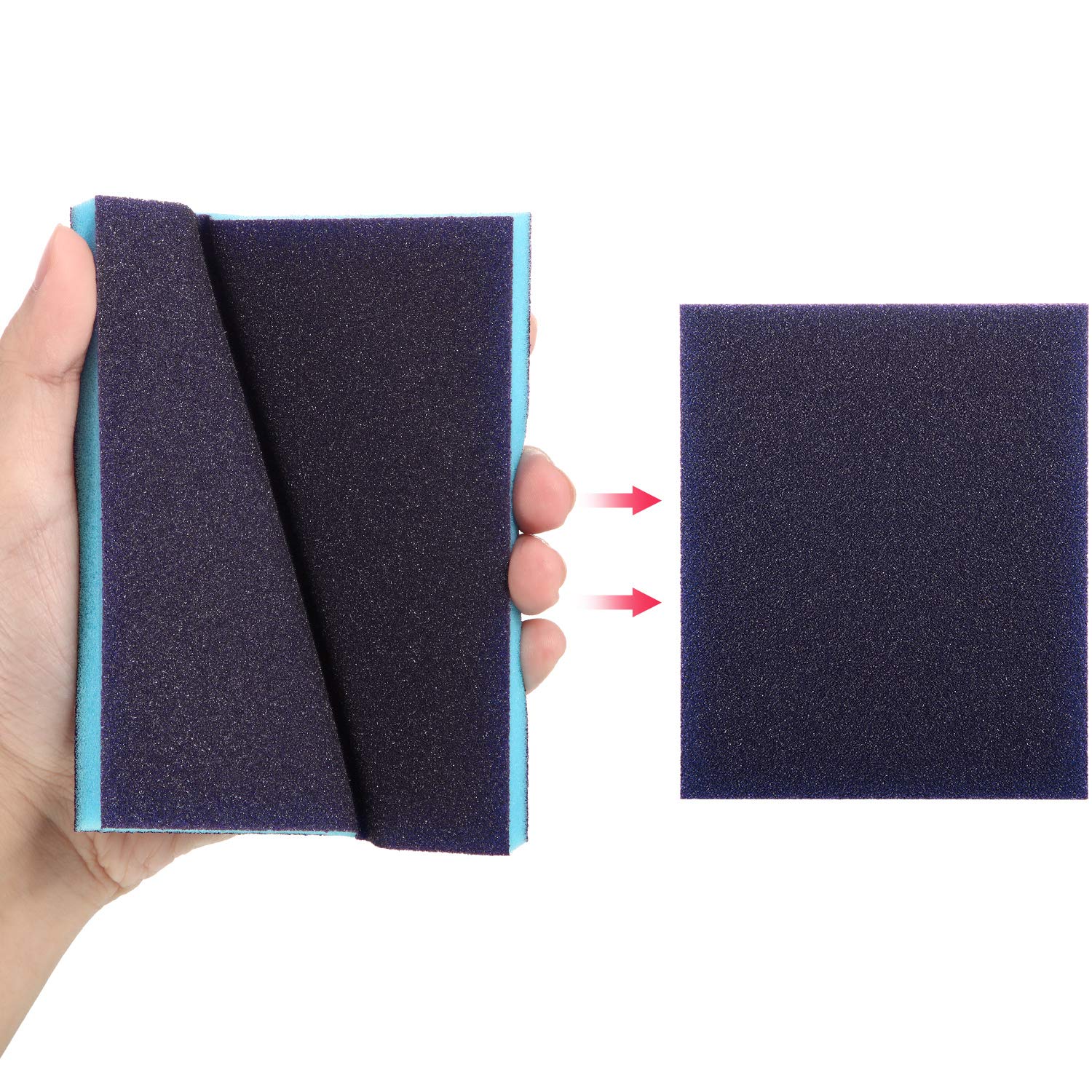 Sanding Sponge Superfine Abrasive Sanding Blocks Washable Reusable Sand