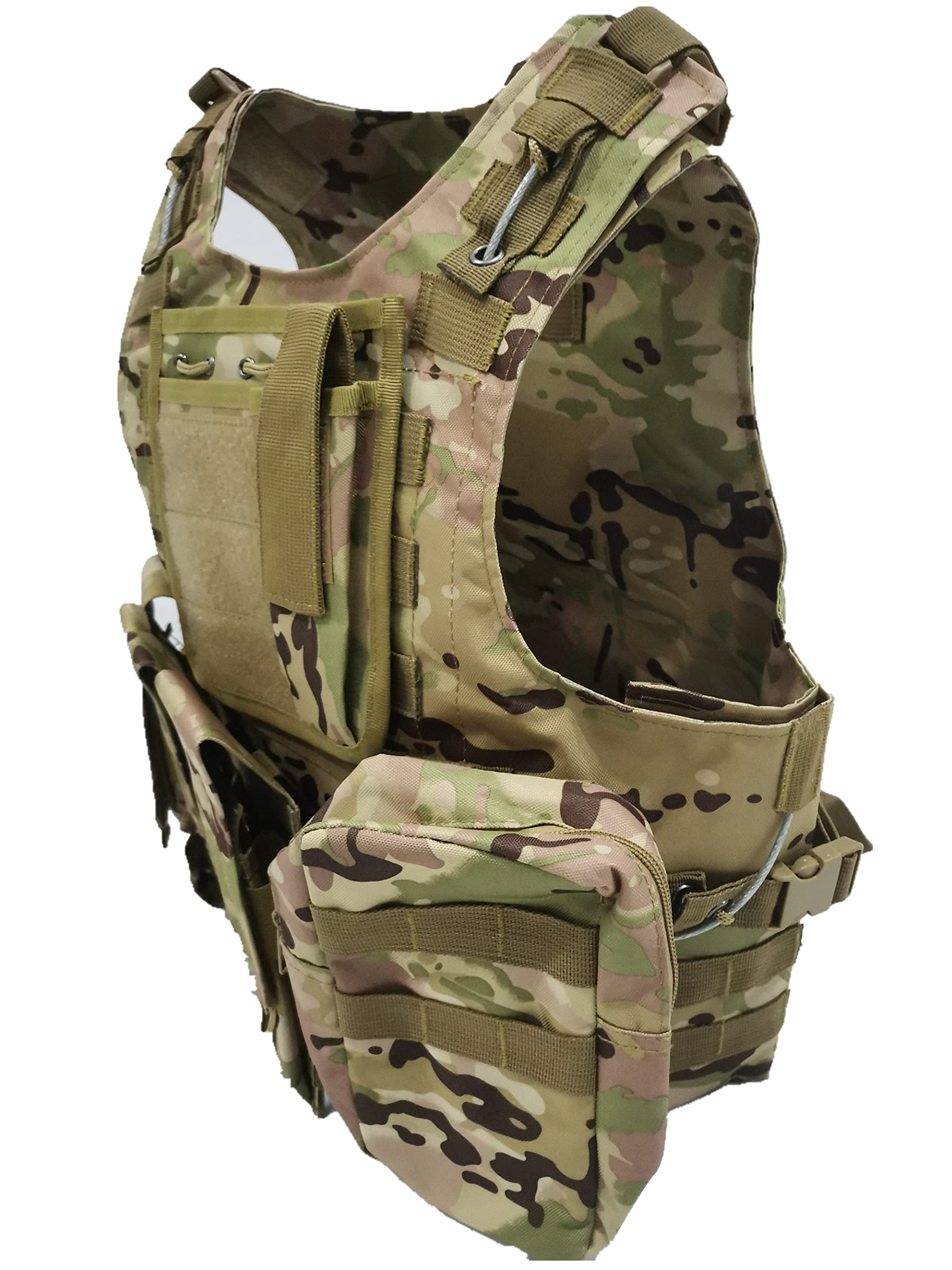 Outdoor Militär Taktische Weste Feldspielweste, Paintball Schutzausrüstung, Schutzweste für Luftpistole, geeignet für Jagd im Freien,