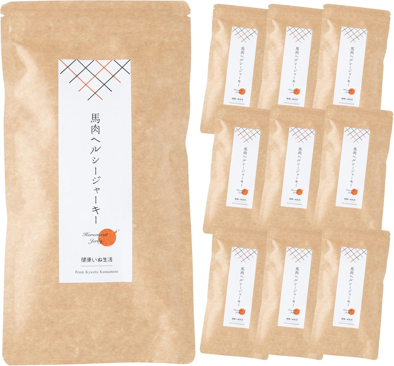 健康いぬ生活 犬 おやつ 馬肉 100% ジャーキー 400g (40g×10袋) 国産 無添加 アレルギー オヤツ グルテンフリー アレルギー対応 犬用