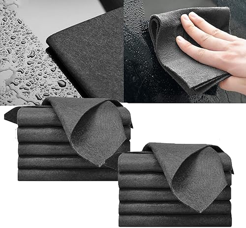 Inboxxe 10 paños de limpieza mágicos gruesos, nuevos paños de limpieza de vidrio de microfibra 2022, toallas de microfibra multiusos, trapos de