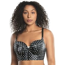 Charlotte Longline Bra - Black Dot