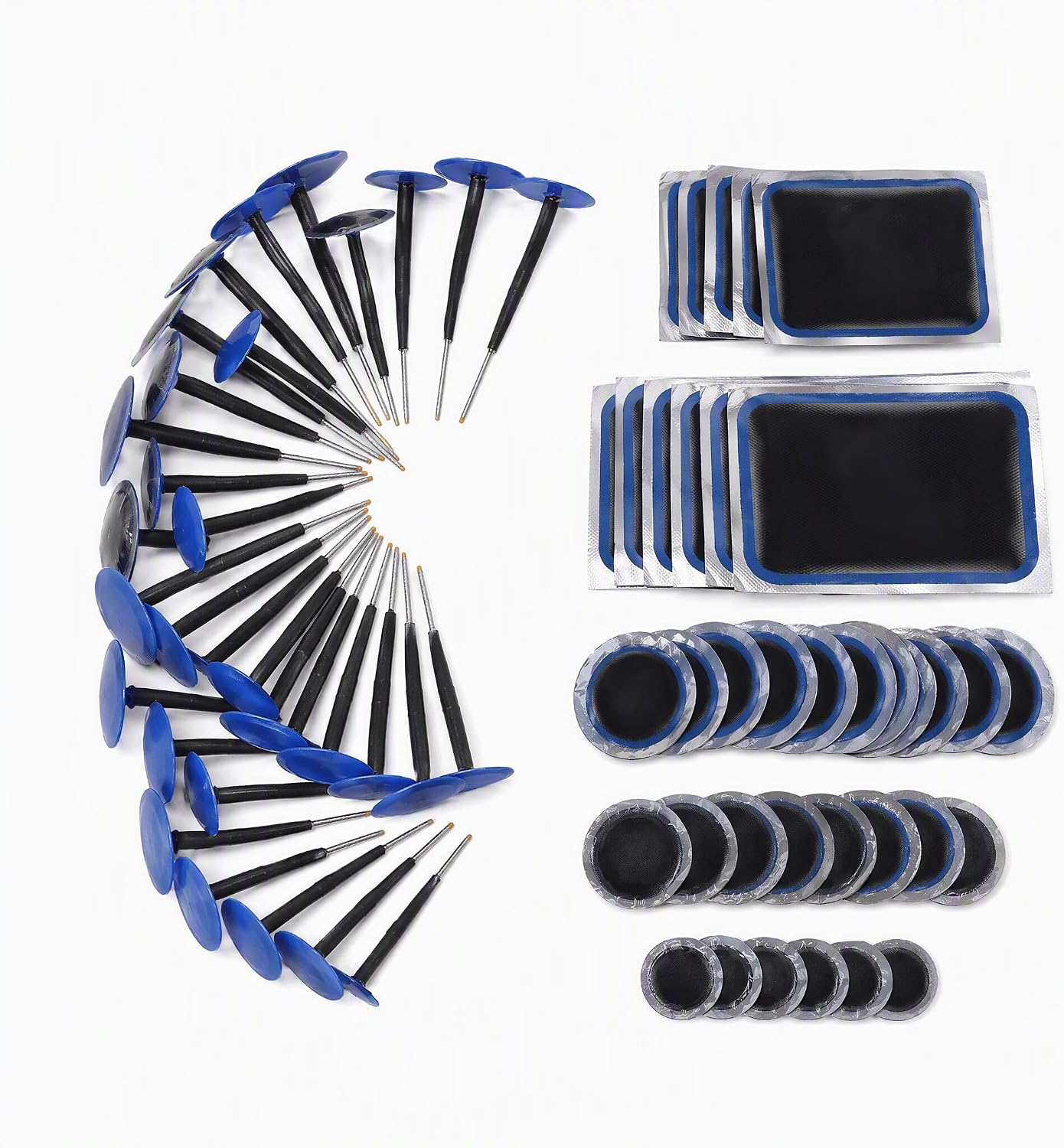 Tire Repair Patch Kit Heavy Duty Tire Plug Kit 72PCS