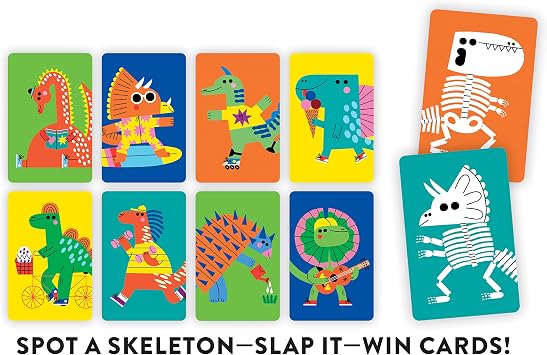 Mudpuppy - Dino Slaps! Card Games for Kids