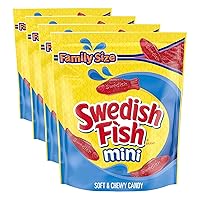 Vista 24 de SWEDISH FISH Mini dulces suaves y masticables, tamaño familiar, 1.8 libras