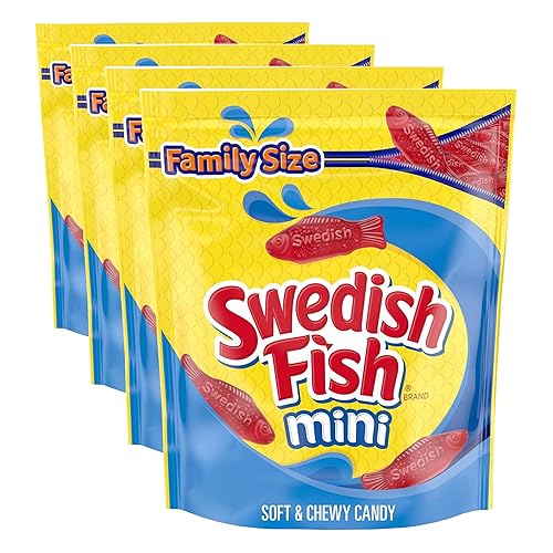Miniatura 25 de SWEDISH FISH - Caramelos suaves y masticables, 3.1 oz
