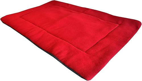 Miniatura 10 de Downtown Pet Supply - Alfombrilla de comodidad para jaulas de perreras, almohadilla para siestas (azul, rojo, granate, verde, bronceado, avena,