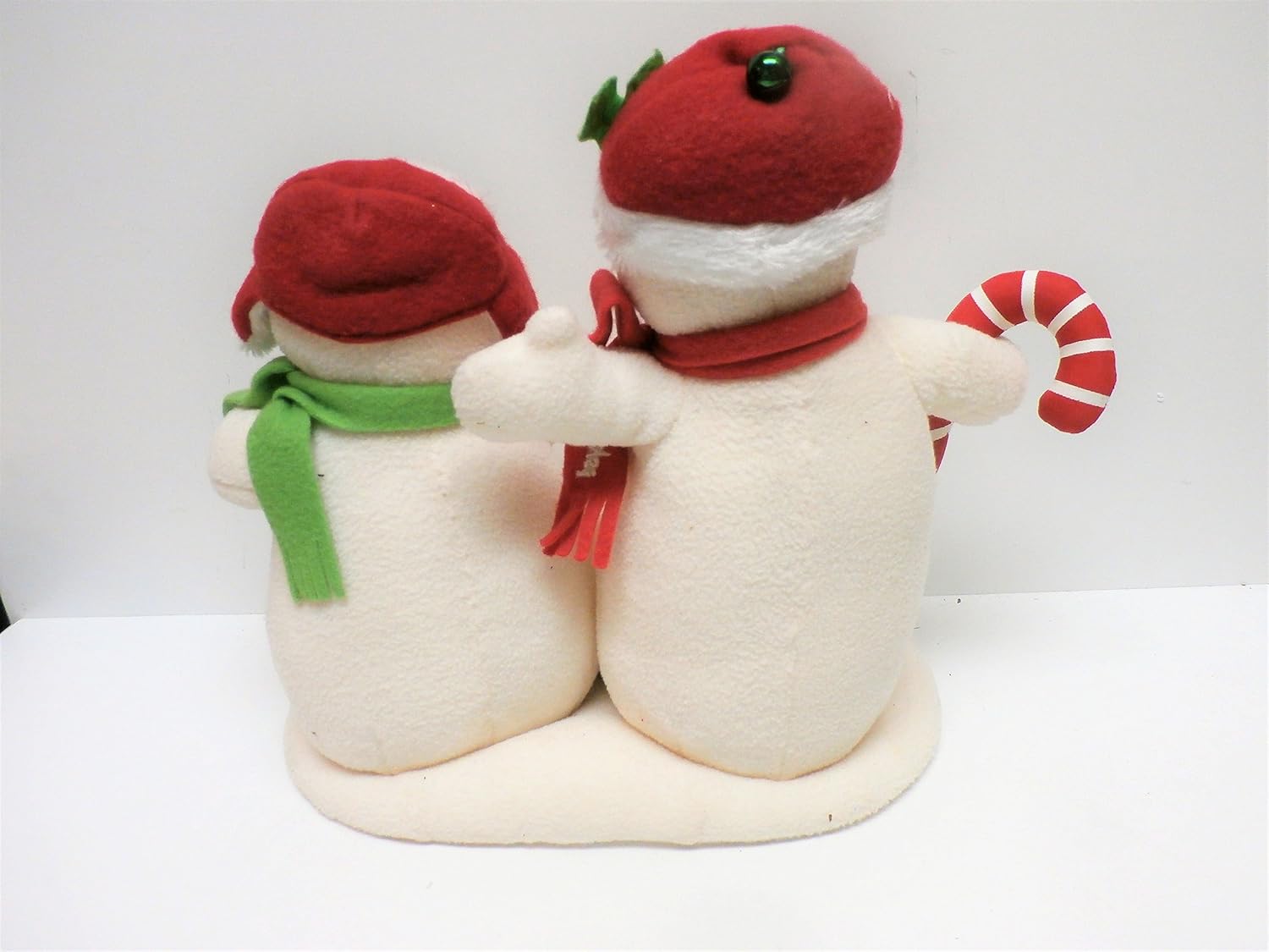 2008 Hallmark Jingle Pals Seasons Treatings Musical Dancing Singing Snowmen with Christmas Candy Cane
