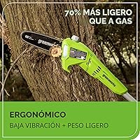 Vista 5 de Greenworks Sierra de poste inalámbrica de 40 V y 8 pulgadas, batería de 2.0 Ah y cargador incluidos PS40B210