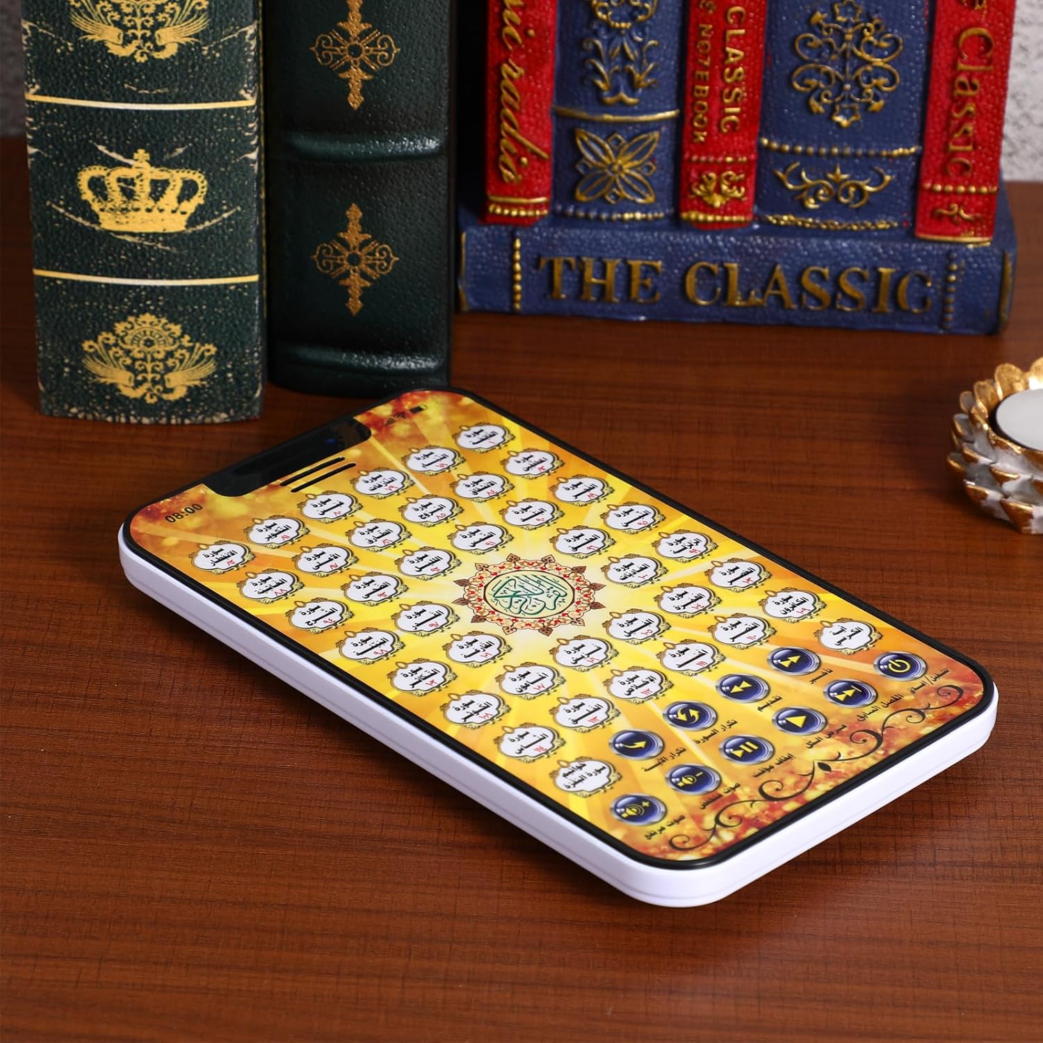 BESTonZON Arabic Learning Tablet, Kids Education Muslim Islamic Quran Pads Arabic Letters Learning Book Islamic Language Studying Machine