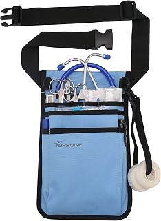 Tuhaoge Nurse Storage Waist Bag - Practical Nurse Pocket Belt Organizer Pouch (Blue)
