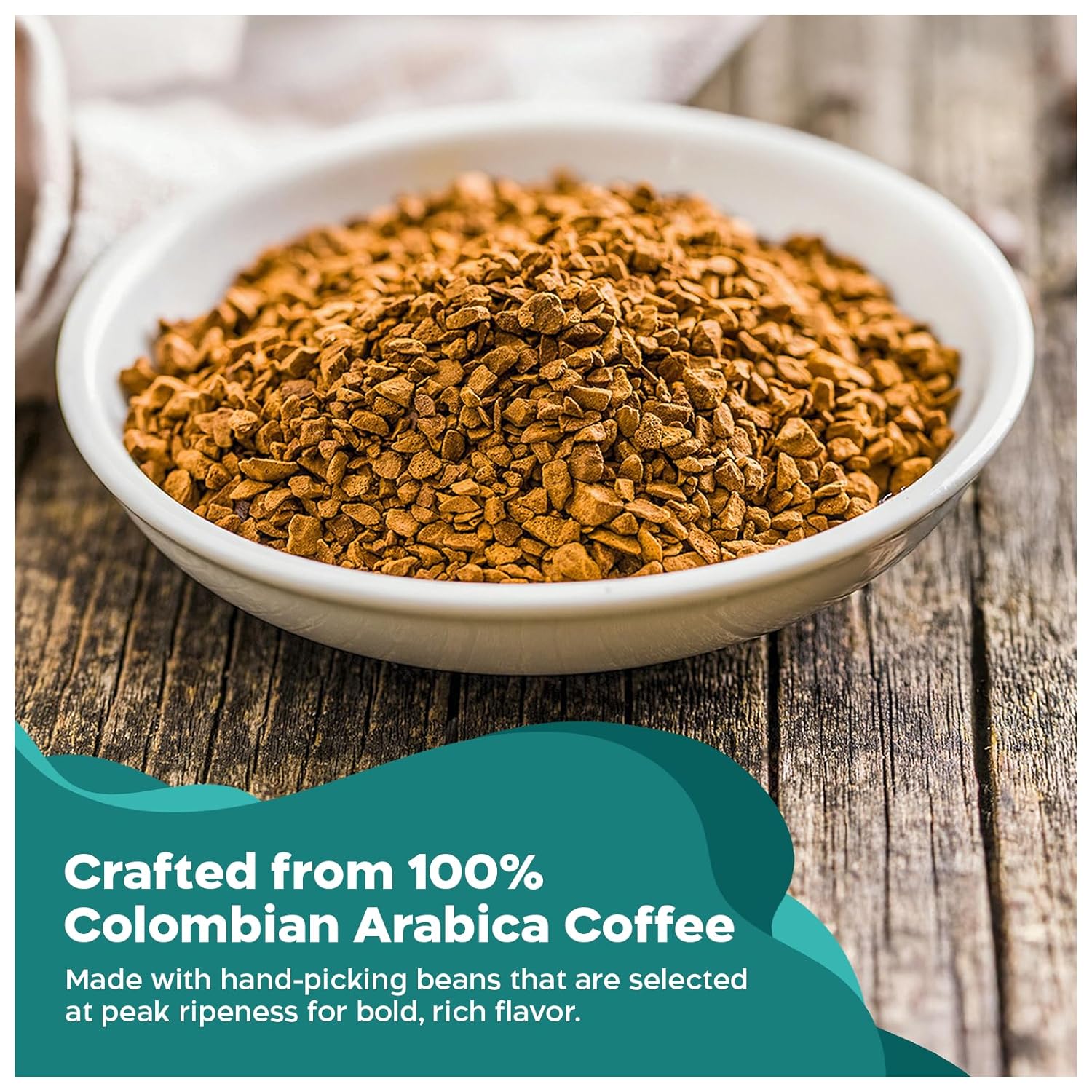 Juan Valdez Decaffeinated Freeze Dried Coffee 3.5 OZ - 100% Colombian Coffee (Pack of 6)