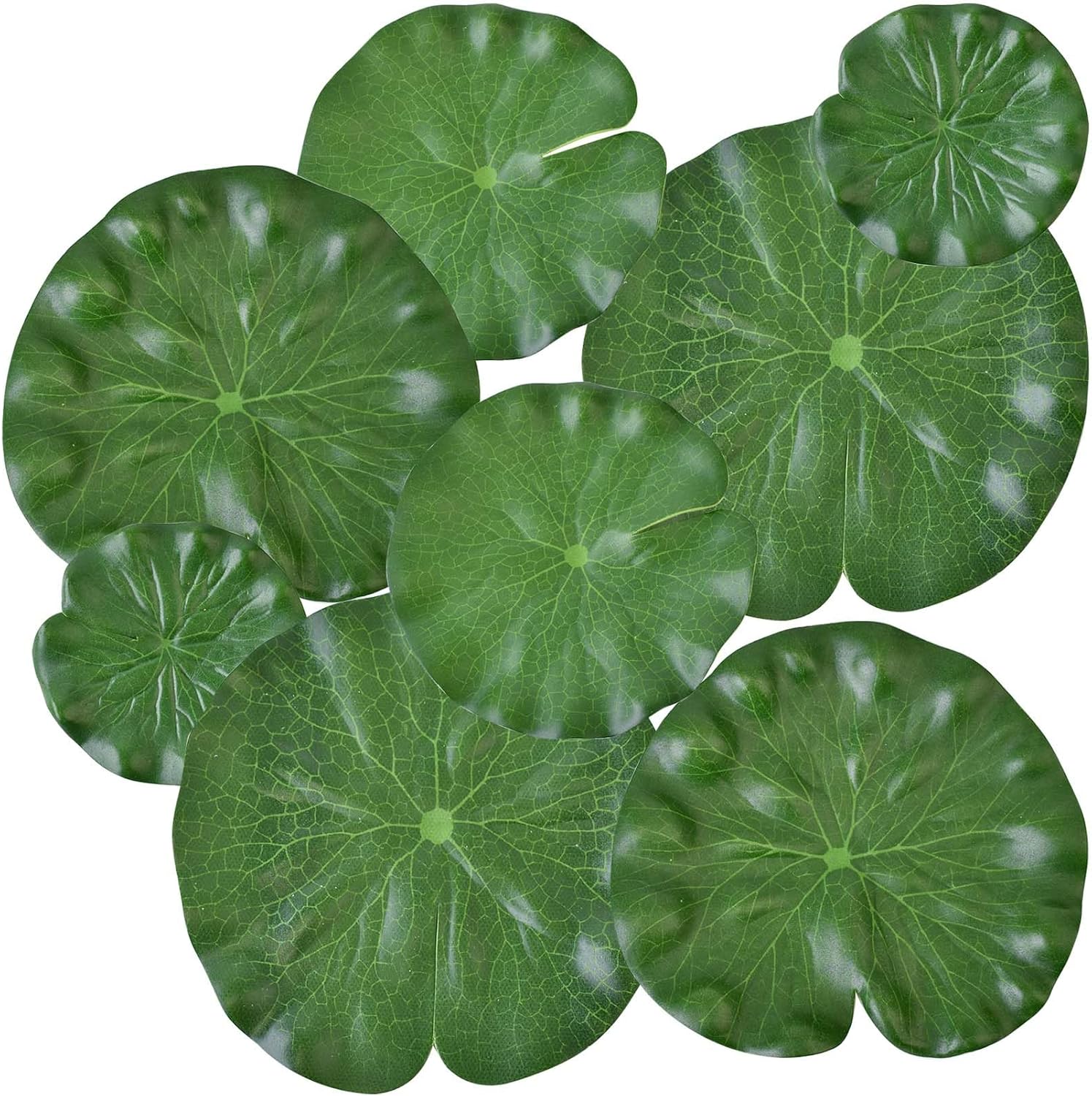 ZCOEVYH 8PCS Artificial Lotus Leaves, Lily Pads for Ponds, Foam Lily
