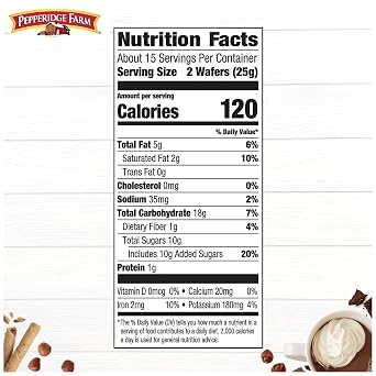 Pepperidge Farm Pirouette Creme Filled Wafers Chocolate Fudge Cookies, 13.5 Oz