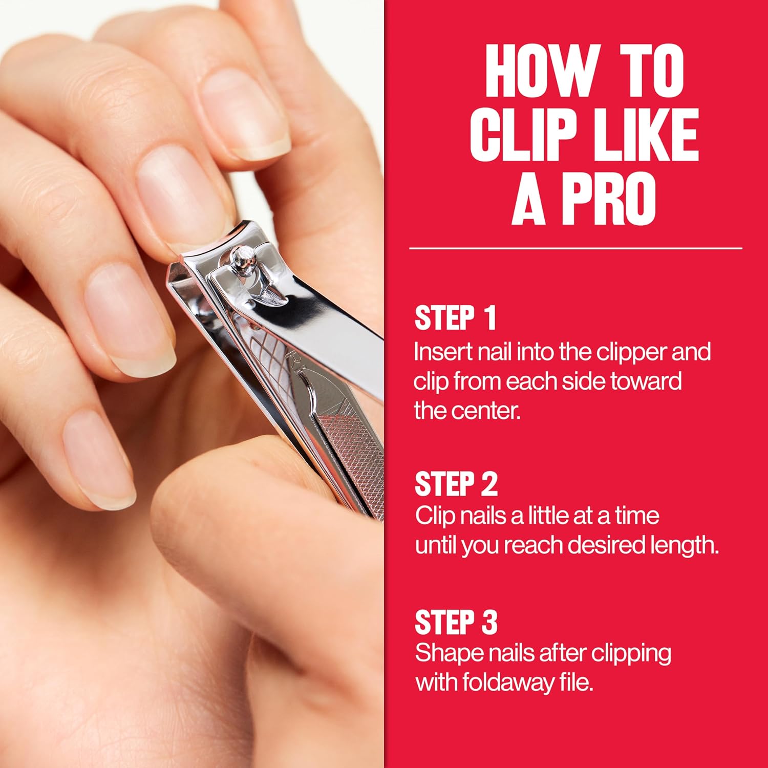 Revlon Mini Nail Clipper, Nail Care Tools, Curved Blade for Trimming & Grooming, Easy to Use (Pack of 2) image 5