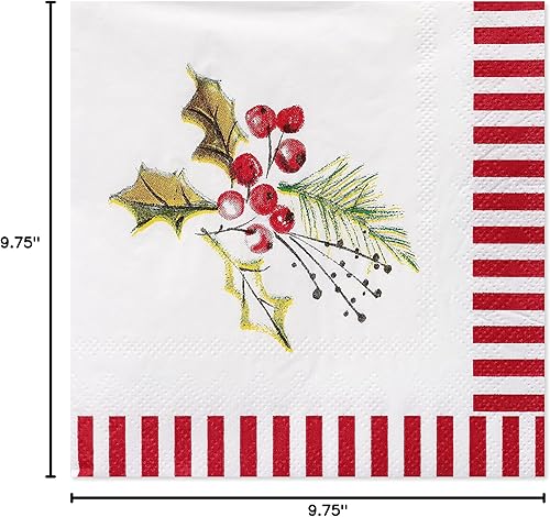 Miniatura 9 de American Greetings Suministros para fiestas de Navidad, diseños de Kathy Davis, platos de postre de papel (36 unidades)