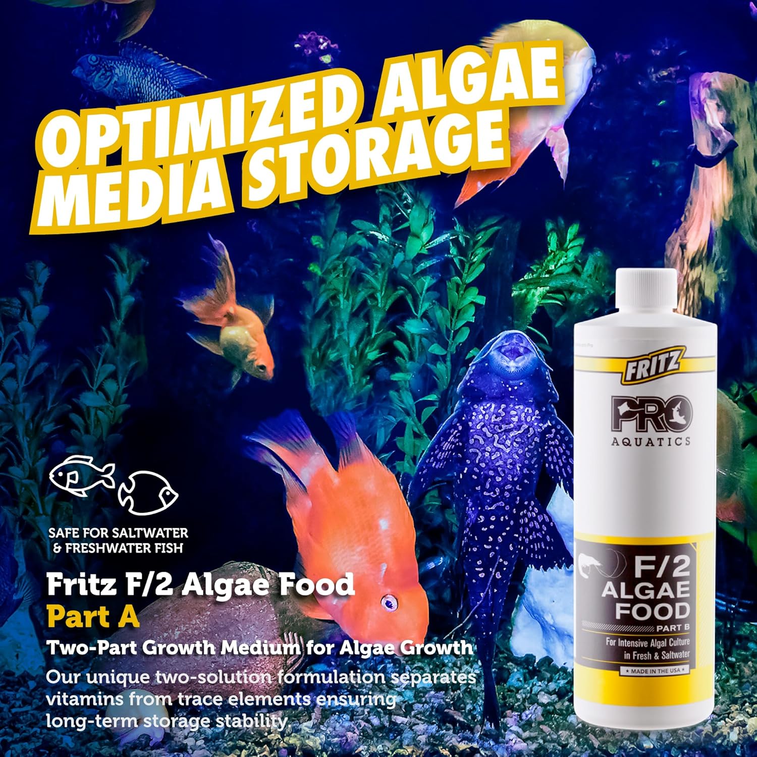 Fritz Aquatics PRO - F/2 Algae Food PTB - 16oz