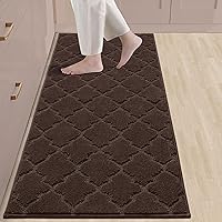 Vista 50 de COSY HOMEER Alfombras suaves de cocina [2 piezas] para el frente del fregadero alfombras de piso de cocina súper absorbentes y tapetes 20 x 30