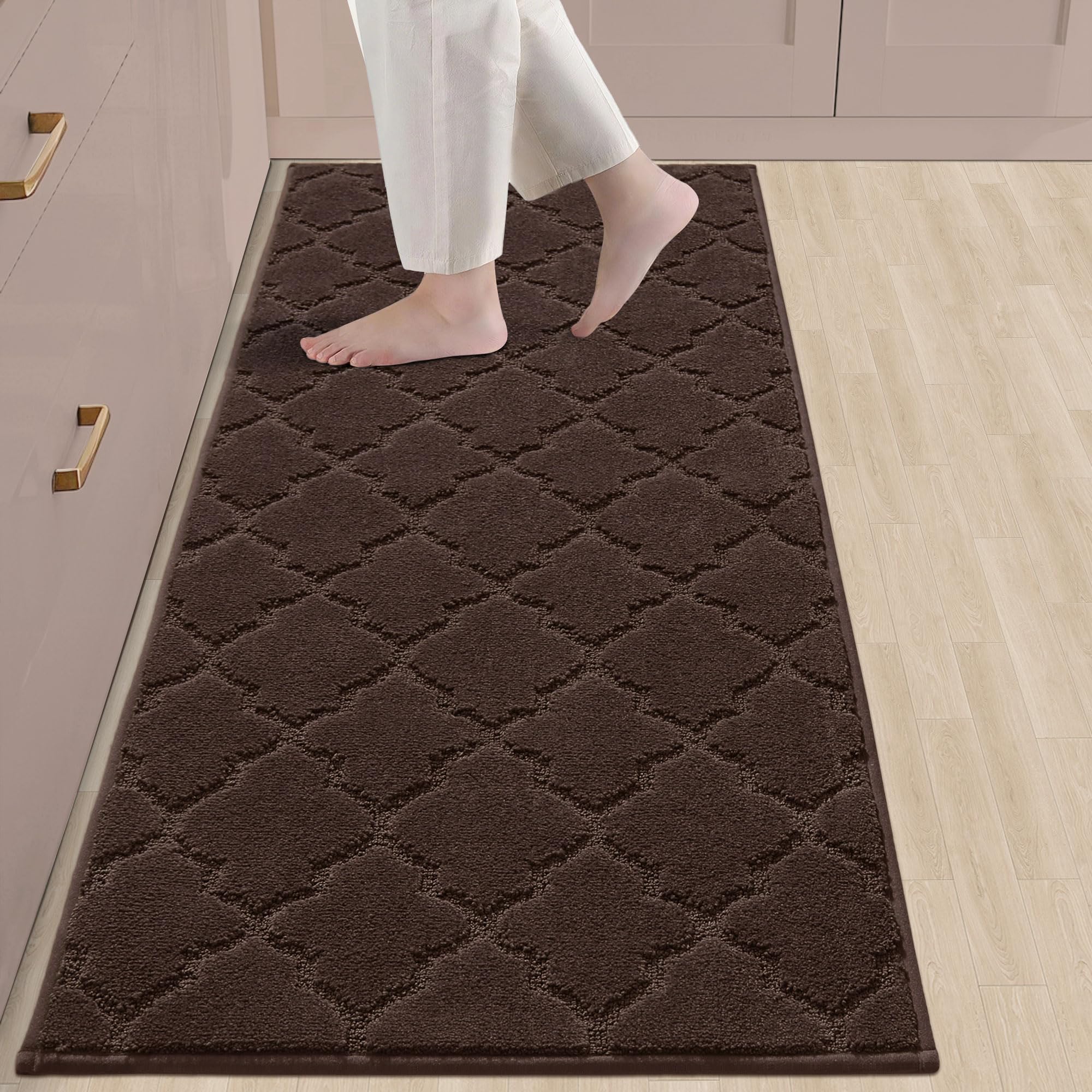 Alfombra de cocina lavable de 24x60" ideal para aportar suavidad y confort junto al fregadero