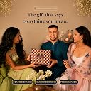 Omay Foods Pamper & Indulge Rakhi Return Gift for Sister | 8 Pcs | Healthy Snacks, Hersheys Chocolate, Biotique Skincare & Pearl Bracelet Jewellery | Premium Rakhi Gift for Didi Behen and Girls gallery image