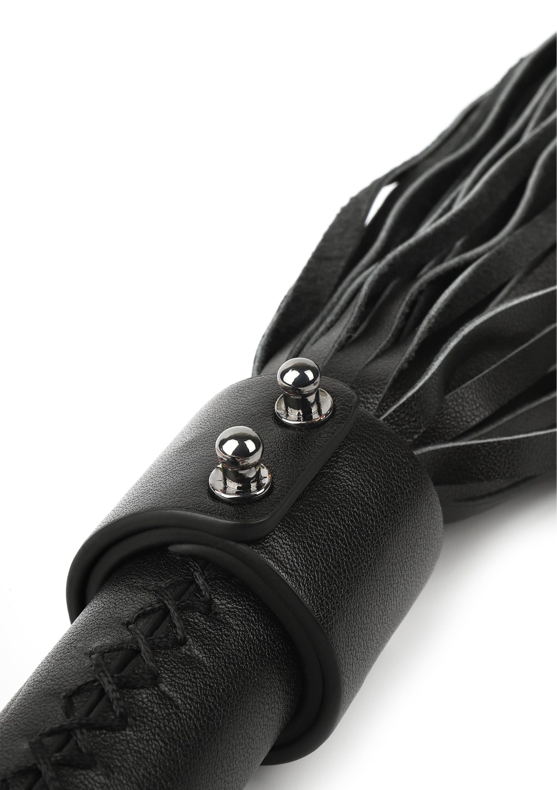 Hidden Desire Genuine Leather Whip 55cm Peitsche - Echtleder, 55 cm, Schwarz