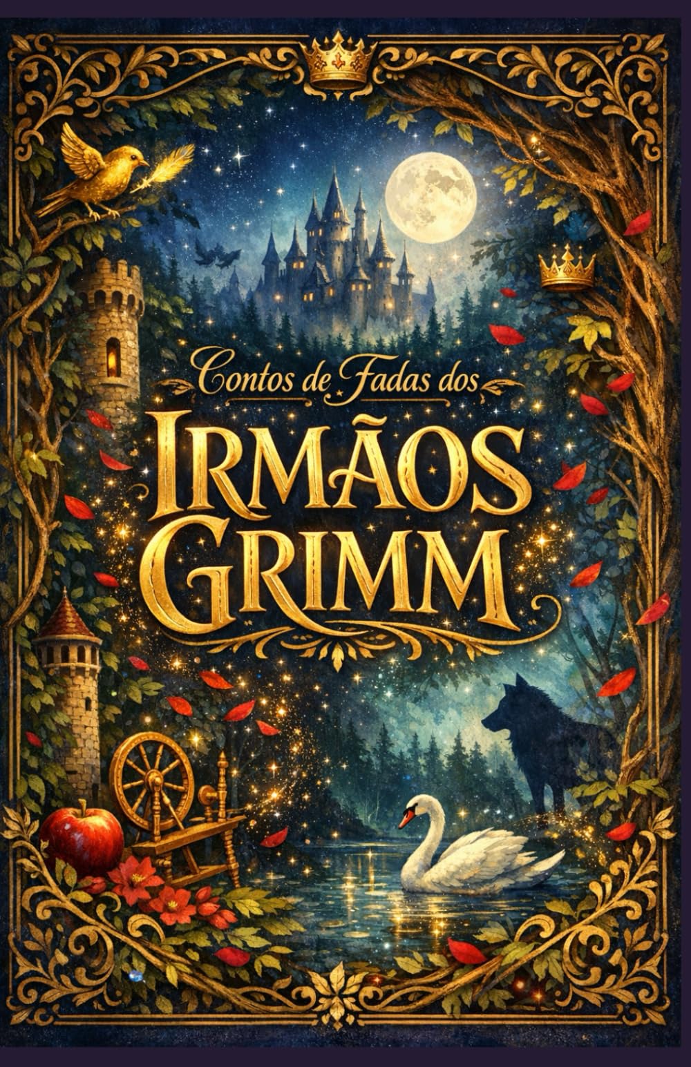 Contos de Fadas dos Irmãos Grimm – Antologia (Edição Ampliada): Histórias icônicas como Branca de Neve, Rapunzel, Chapeuzinho Vermelho, João e Maria e Cinderela e muito mais.