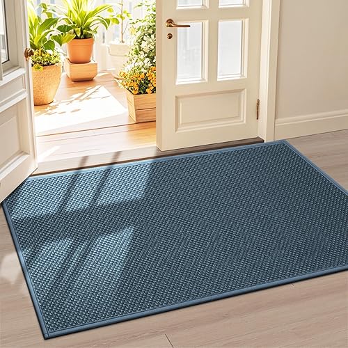 Miniatura 16 de LEKEEPGO Tapete para puerta de 24"x36", tapete antideslizante para entrada interior, tapete para puerta frontal interior con respaldo de goma
